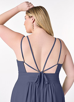 Azazie Farren Final Sale Stormy A-Line Pleated Chiffon Convertible Dress image16