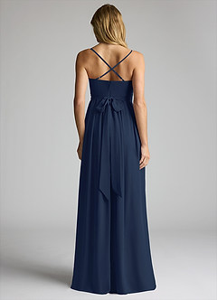 Azazie Llana Maternity Bridesmaid Dresses A-Line Chiffon Floor-Length Dress image4