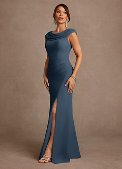 Azazie Irvine Mother of the Bride Dresses Neptune A-Line Pleated Chiffon Dress image4