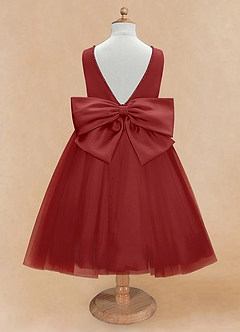 Azazie Sarina Final Sale Black A-Line Bow Tulle Dress image7