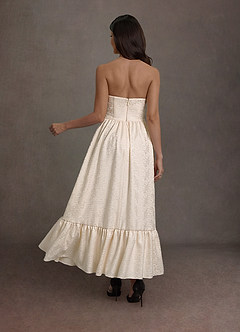 Sandy Cream Off Shoulder Maxi Dress image6