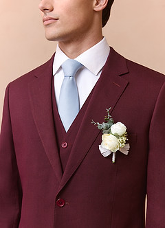 front Padrinos de boda rústicos Boutonniere 1