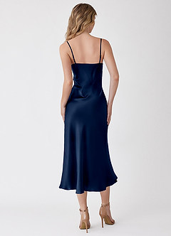 Thalassa Flåde 100% vaskbar silke slipkjole image5