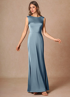 Maxi jurk Elara Poederblauw image3