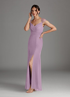 Azazie Blanchett Final Sale Wisteria Mermaid Sequins Chiffon Dress image4