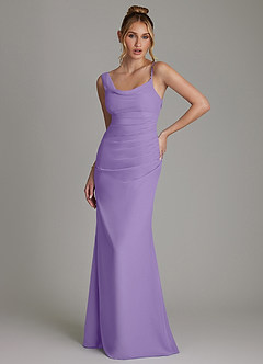 Azazie Ama Bridesmaid Dresses Tahiti A-Line Pleated Chiffon Dress image1