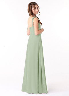 Azazie Rosey A-Line Sweetheart Neckline Chiffon Floor-Length Junior Bridesmaid Dress image4