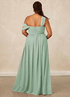 Christian Siriano Bridal for Azazie 1014 Bridesmaid Dresses Agave A-Line Off the Shoulder Chiffon Dress image17