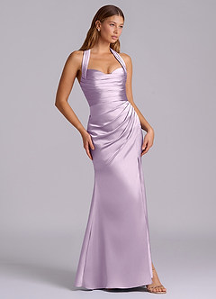 Azazie Destiny Suknie dla druhen Syrena Dekolt w kształcie serca Satyna elastyczna Do ziemi Sukienka image3