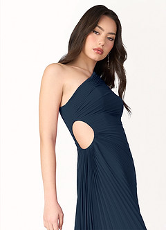 Angelina Navy Asymmetrical Dress image5
