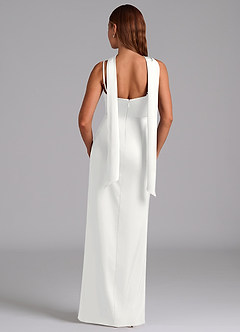 Azazie Calandra Morsiusneito Mekot A-linja Pliseerattu Joustava satiini Lattian pituus Pukeutua image4