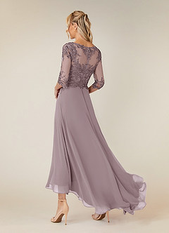 Azazie Monza Mother of the Bride Dresses Dusk A-Line Lace Chiffon Dress image4