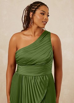 Christian Siriano Bridal for Azazie 1008 Bridesmaid Dresses Juniper A-Line One Shoulder Stretch Satin Dress image12
