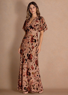 Darla Maxi Klänning Mauve Multi image1