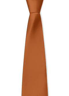 front Boy's Matte Satin Neck Tie