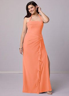 Barbie ♥ Azazie Bridesmaid Dresses Sunset Sheath Strapless Chiffon Convertible Dress image12