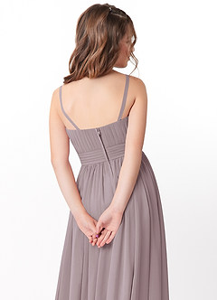 Azazie Astrid Junior Dusk A-Line Floral Chiffon Dress image4