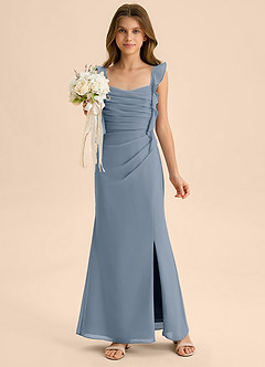 Azazie Jessamine Junior Twilight Mermaid Sweetheart Neckline Chiffon Dress image1