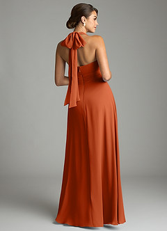 Azazie Tamira Suknie dla druhen Linia A Pofałdowany Szyfon Do ziemi Sukienka image8