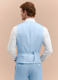front James Himmelblau Anzugweste