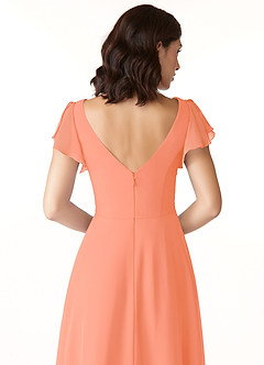 Azazie Omari Abiti da Damigella Abito A-Line in Chiffon Tramonto image6
