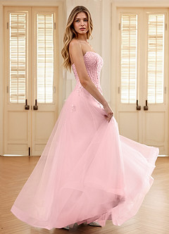 Pipery Rose Robe de bal corsetée à paillettes et volants en tulle image3