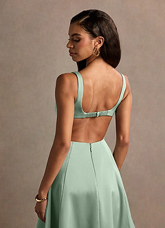 Charli Pistachio Open Back Midi Dress image2