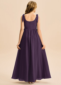 Azazie Delia Junior Linia A Ukłon Szyfon Długość podłogi Młodsza druhna Sukienka image6