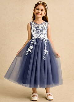 Azazie Sundae Blumenmädchenkleider Ballkleid Spitze Kleid Sturm image6