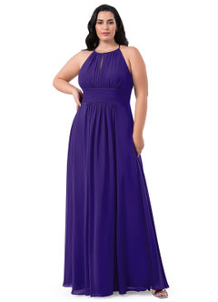 Azazie Bonnie Bridesmaid Dresses Regency A-Line Keyhole Ruched Chiffon Dress image26