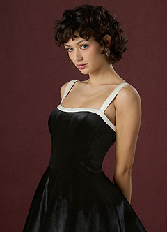 Andrea Black and White Mini Dress image7