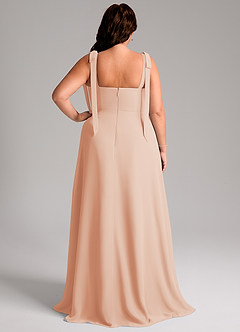 Azazie Debra Bridesmaid Dresses English Rose A-Line with Pockets Chiffon Convertible Dress image9