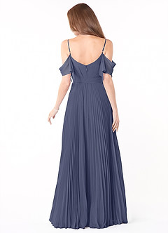 Azazie Lyney Jurken voor bruidsmeisjes Jurk van Chiffon met A-Lijn Off the Shoulder Stormachtig image2