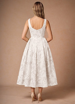 Casey Cloud White Midi Dress image2