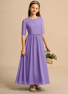 Azazie Pippin Junior Formal Flower Girl Klänningar Klä A-Line i Spets image4