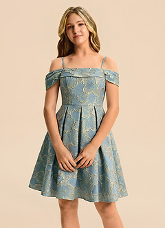 front Azazie Luka Junior Formal Dress