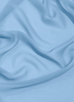 Azazie Rylina Bridesmaid Dresses Powder Blue Mermaid Pleated Chiffon Dress image7