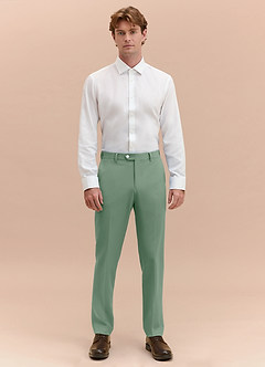 front James Matcha Pantalones de vestir
