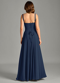 Azazie Evadina Suknie dla druhen Linia A Gorset Szyfon Do ziemi Sukienka image2