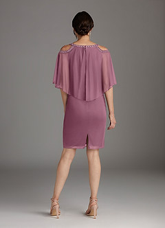 Azazie Junibee Mother of the Bride Dresses Vintage Mauve Sheath Sequins Mesh Dress image4