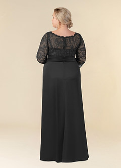 Azazie Stefani vestidos de madre de la novia Vestido de Negro de Encaje de Sirena image8