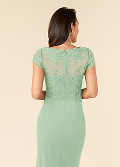 Azazie Carmen vestidos de madre de la novia Vestido de Salvia Polvorienta de Encaje de Recto image6
