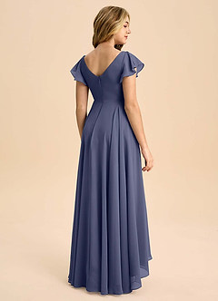 Azazie Caria Junior Stormy A-Line Pleated Chiffon Dress image2