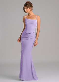 Azazie Sorrel Suknie dla druhen Syrena Gorset Szyfon Do ziemi Sukienka image6