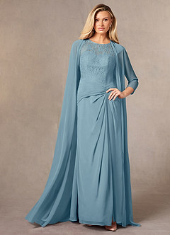 front Azazie Kana Chiffon Wrap