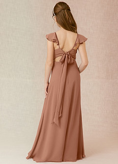 Azazie Everett Junior Bronzer A-Line Chiffon Dress image1