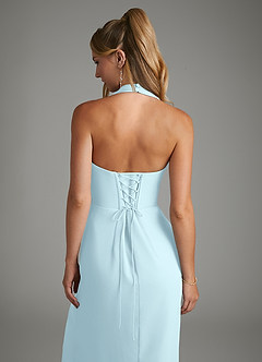 Azazie Tina Jurken voor bruidsmeisjes Jurk van Chiffon met Zeemeermin Korset Wolkenblauw image2
