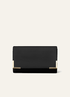 Pu Metal Embellished Envelope Bag