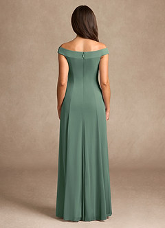 Azazie Ewa Mère de la mariée Robes Robe Trapèze en Maille Épaule décolletée Eucalyptus image3