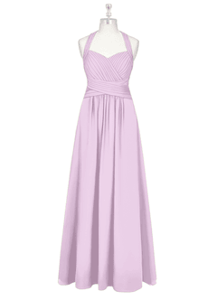 Azazie Claudia Bridesmaid Dresses Frosted Lilac A-Line Sweetheart Neckline Chiffon Dress image7